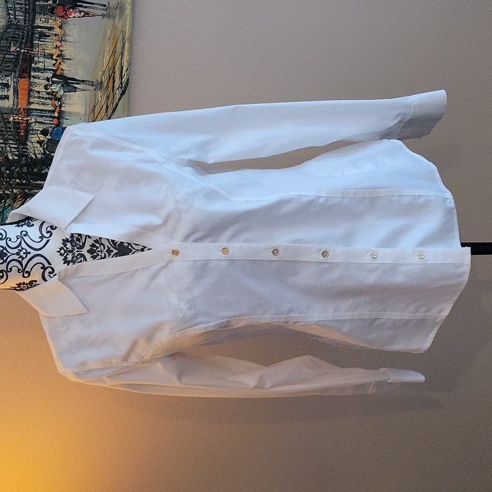 Calvin Klein fitted white cotton shirt